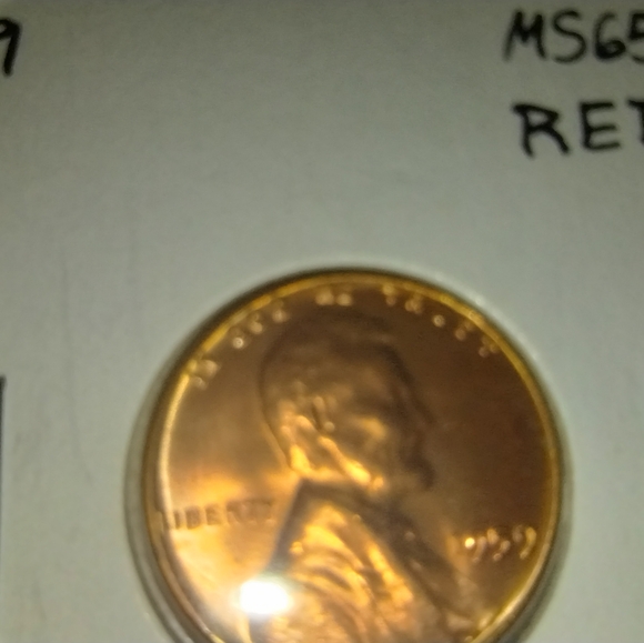 1959 Lincoln penny MS65 Red - Picture 3 of 15